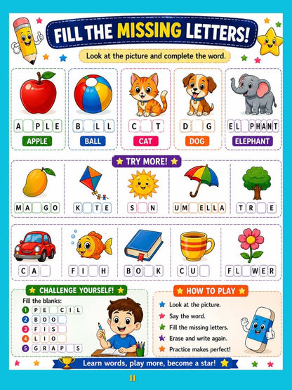 Magic Re-Writable Books 3-in-1 Combo: Kannada + English + Maths