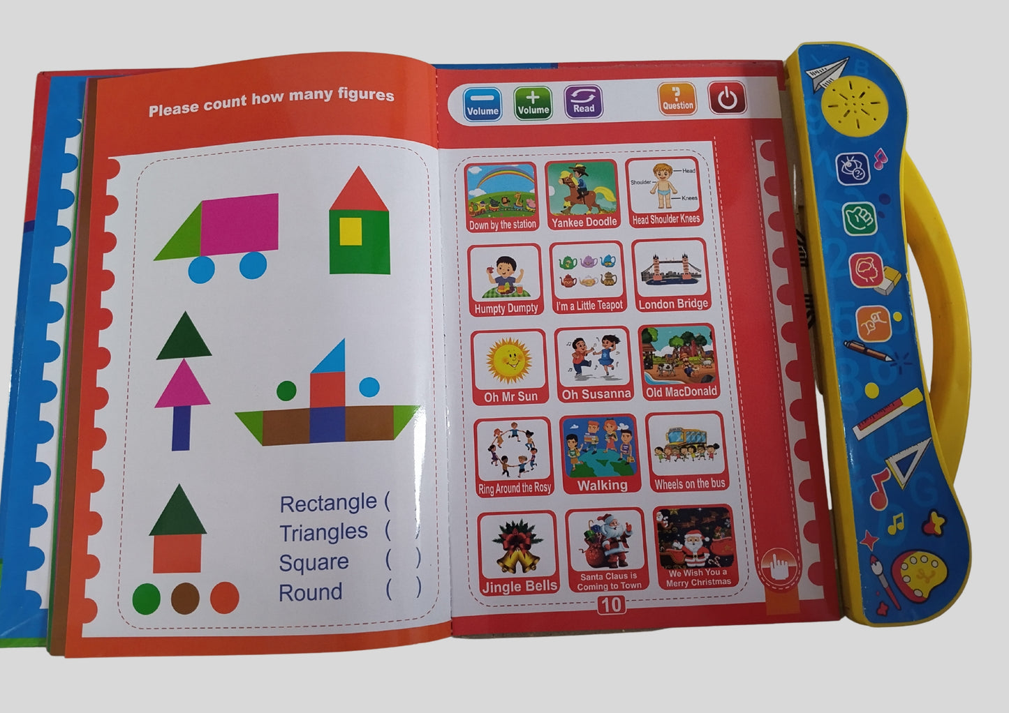 Interactive Sound Learning Book for kids 10 in 1