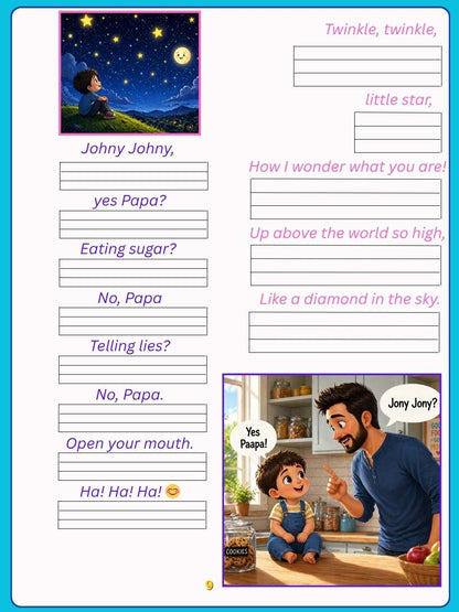 Magic Re-Writable Books 3-in-1 Combo: Kannada + English + Maths