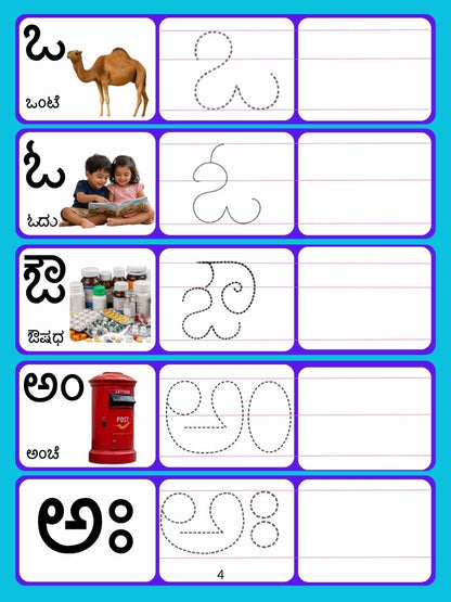 Magic Re-Writable Books 3-in-1 Combo: Kannada + English + Maths