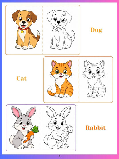 Magic Re-Writable Books 3-in-1 Combo: Kannada + English + Drawing